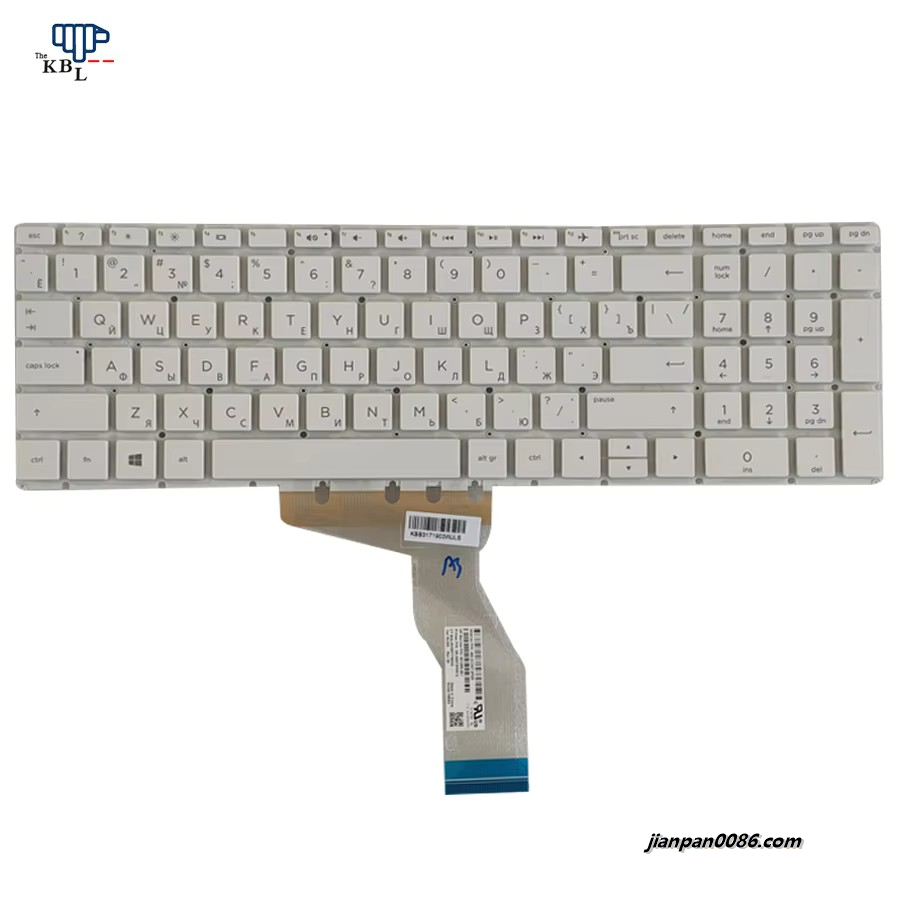 Picture of Original New Russian Language For HP Pavilion 15-BS 15-BW 15-CC White Laptop Keyboard PK132045C05 PNV162602FS1 22PE640