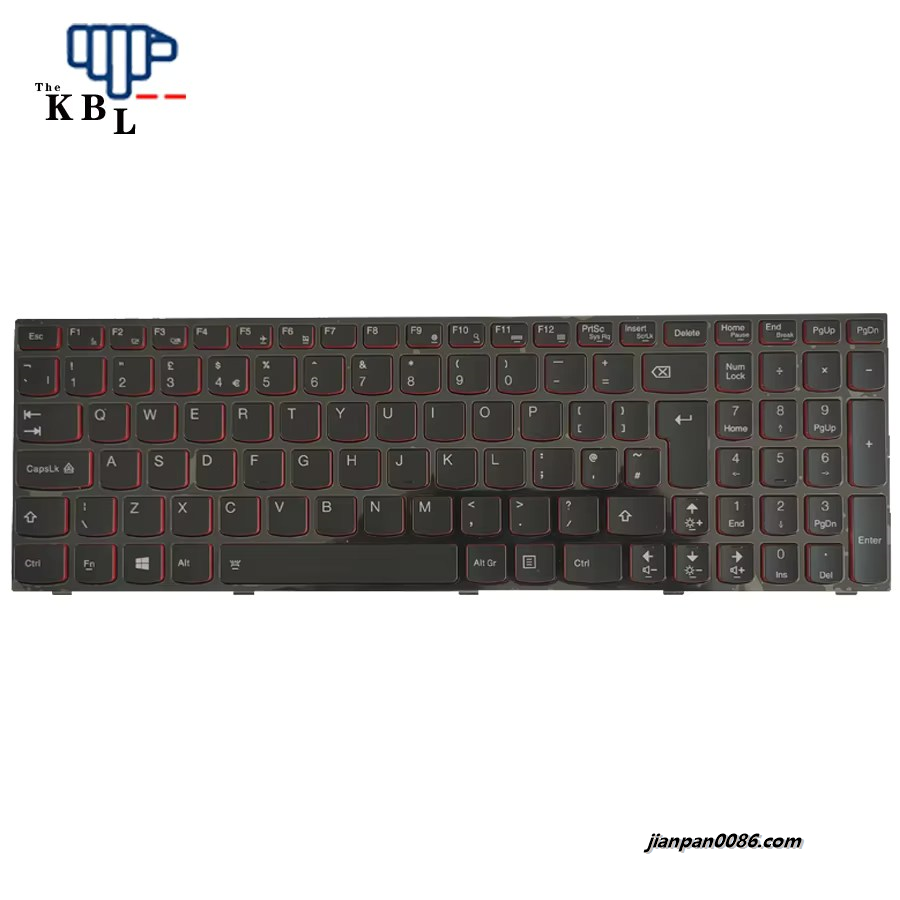 Picture of Original New For  Lenovo Y590 Y500 Y510P UK Language Backlit Laptop Keyboard FRU25205439  PK130RR2A10 TDH9062
