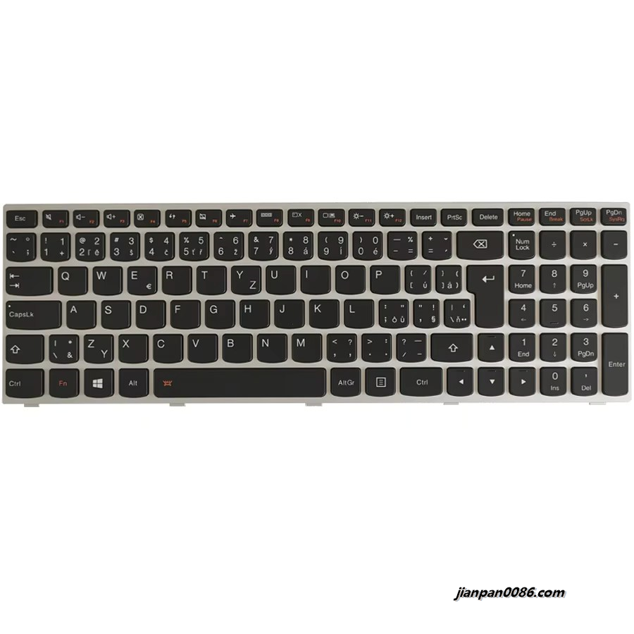 Picture of Original New CZ Czech Layout For Lenovo G50 Black Backlit Laptop Keyboard FRU 5N20HO3421 PK131BJ1B28 1PE346