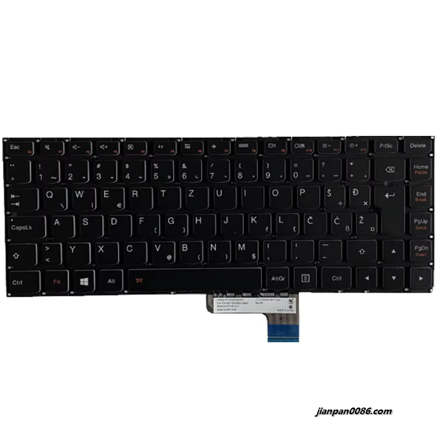 Picture of Original New SA YU SL Language For Lenovo Yoga2 13 Black Backlit Laptop Keyboard Lenovo PK130YC1A24 84PE123