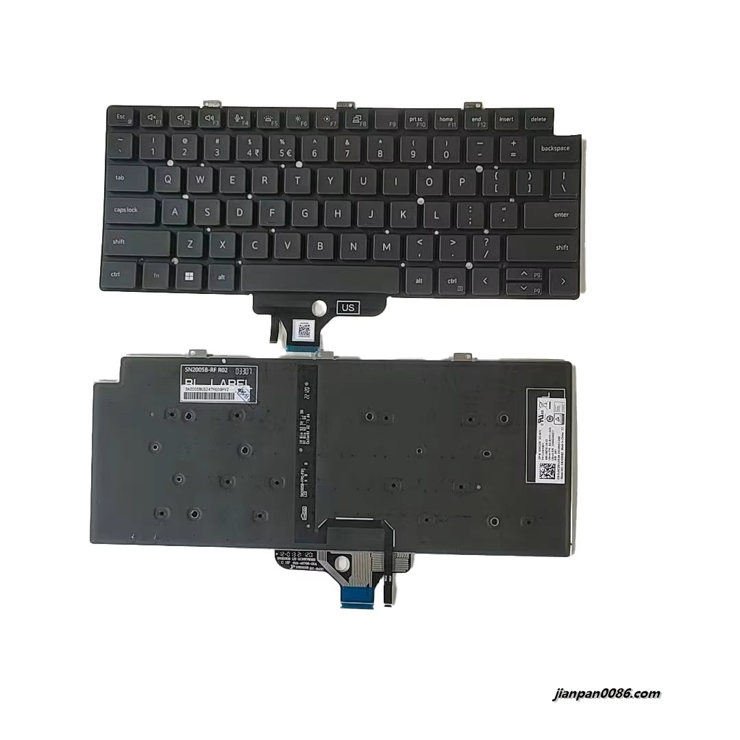 Picture of Original New Indian US Language For Dell Latitude 7320 Black Backlight Laptop Keyboard SG-B2751-XUA 12PA531 19161 SN2005BZ PK133IV3B01  DP/N:0J8C2M  B057