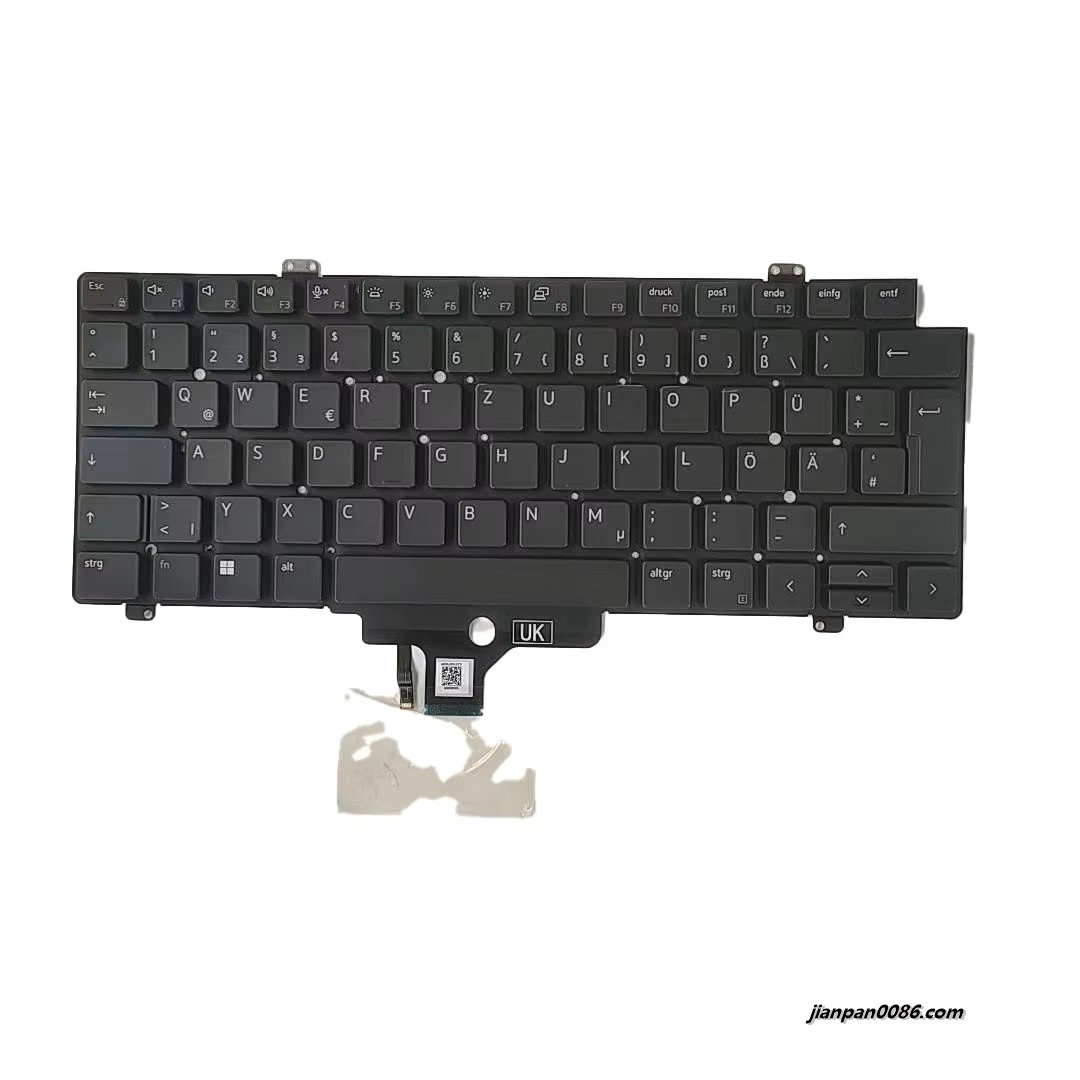 Picture of Oraginal 26208 New Germany Language For Dell Latitude 7420 Black Backlight Laptop Keyboard SG-B2730-2DA 1PA538 19230 SN2006BZ  PK133IW3B16  DP/N:0NT58M  C131