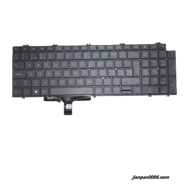 Picture of Original New Swiss Language For Dell 7550 Black Backlight Laptop Keyboard SN2007BZ DPN0VC400 1PA509 18959 SG-A2710-XUA 
