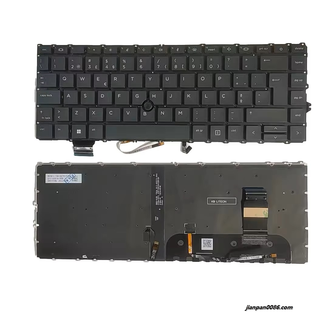 Picture of Original New Portugal Language For HP 840 G7 Black Backlight Laptop Keyboard SN9191BL2 With Point SG-2140-2PA SN9191BL2 3PA537 19219