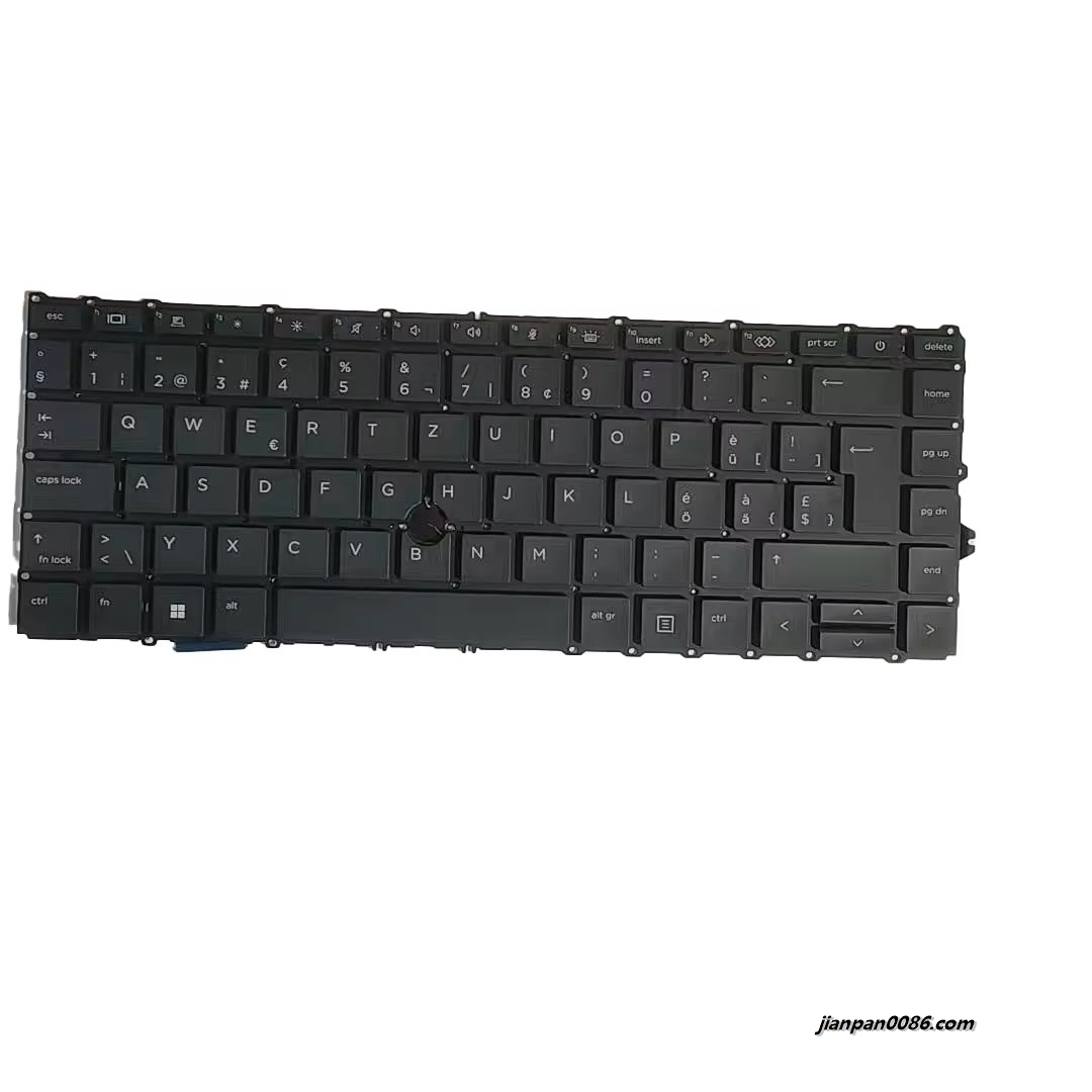 Picture of Original New Swiss Language For 840 G7 Black Backlight NoPoint Laptop Keyboard SG-A2140-X2A  SN9191BL2  A586 