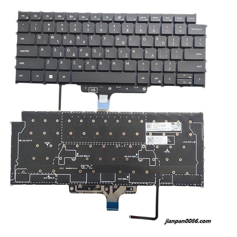 Picture of Original New Greece Layout For DELL 7330 Backlit Laptop Keyboard SG-B4900-X2A SN2B60B20 PK1374C3A04 DP/N09H9H4 S047