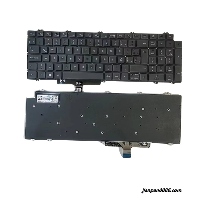 Picture of Original New Latin Language For Dell 5520 Black NoBacklight Laptop Keyboard SG-A2700-74A SN2007Z 2PA522 18964