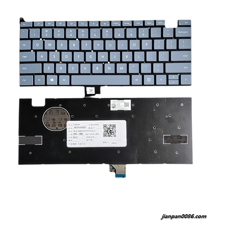 Picture of Original New US Language For Microsoft 1963  Blue Laptop Keyboard 2H-ACYUSQ10711  F049