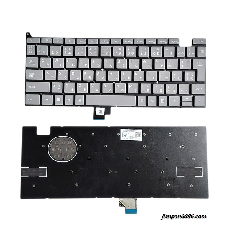 Picture of Original New Japanese Language For Microsoft Surface 1963 Grey Laptop Keyboard 2H-ACYJPQ10921 60P