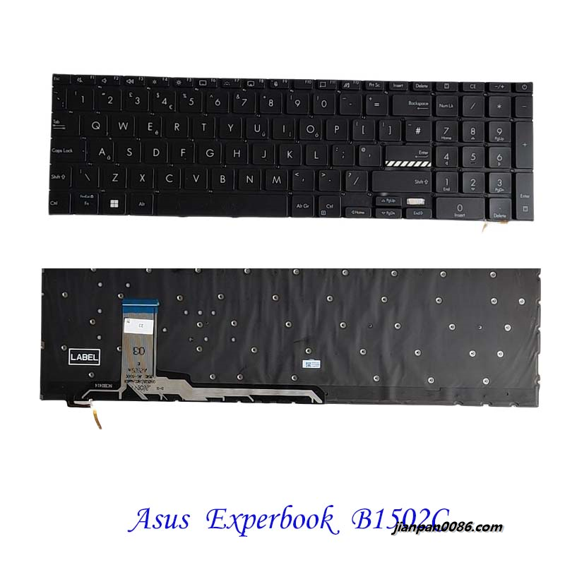 Picture of Original New UK Language For Asus Experbook B1502C Black Laptop Keyboard 0KNB0-5709UK00 F050