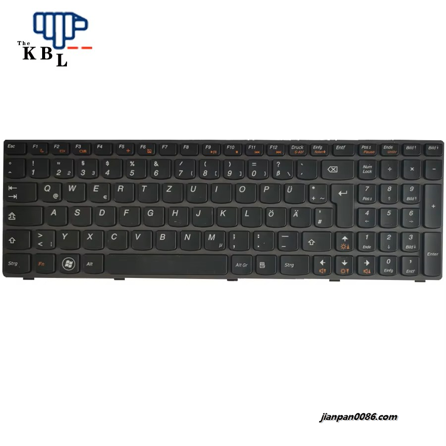 Picture of Original New Germany Language For Lenovo G580 Z580 G580A V580A Z580A G585 G585AR G590 Laptop Keyboard 25202489 1PE361