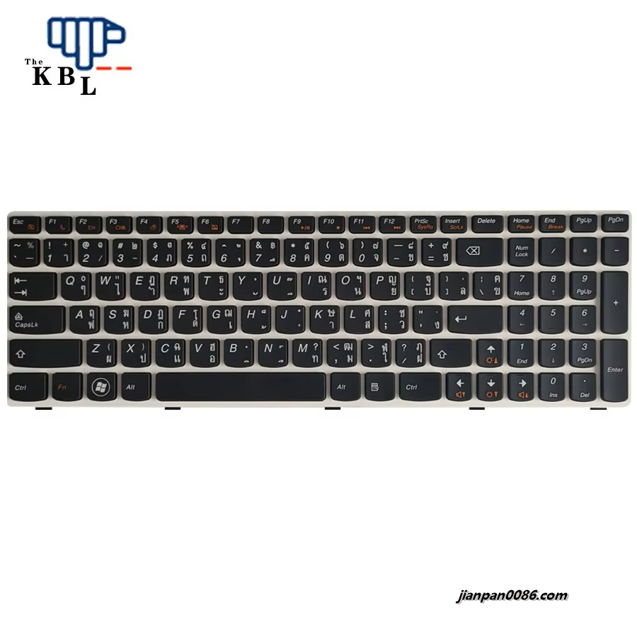 Picture of Original New Thailand Language For Lenovo G580 Z580 G580A V580A Z580A G585 G585AR G590 Laptop Keyboard 25202841 1PE361