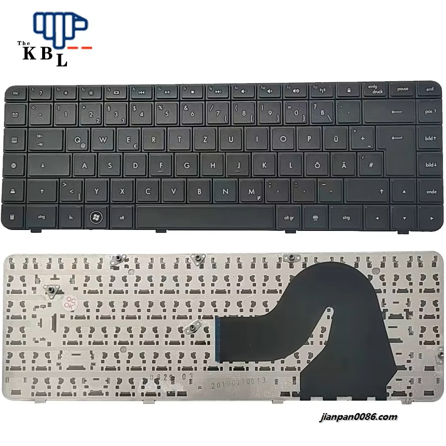Picture of Original New Germany Language For HP CQ42 Black Laptop Keyboard 1PTDH3562