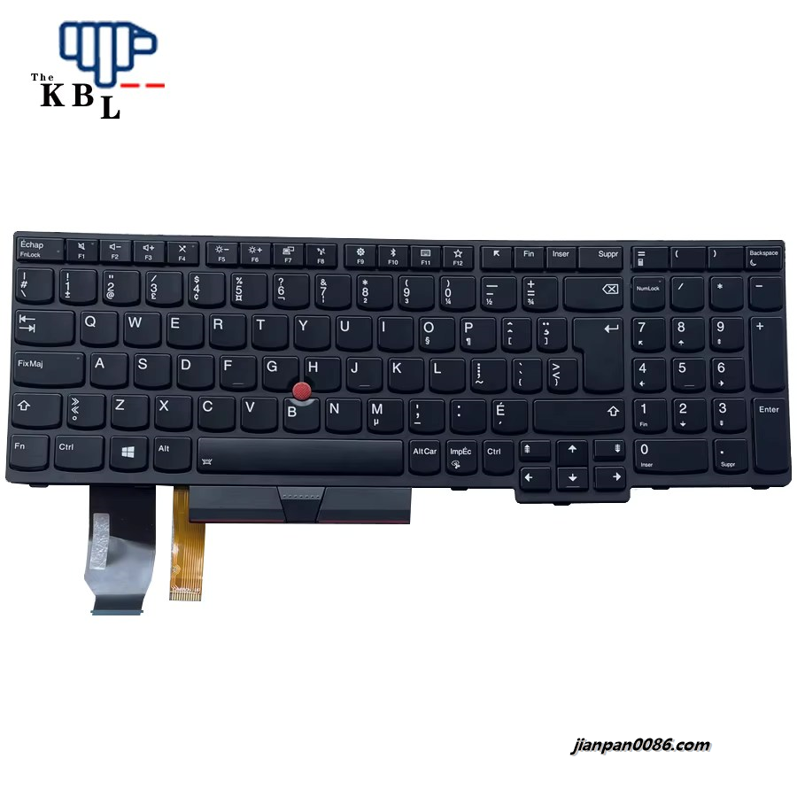 Picture of Original New For Lenovo ThinkPad Canada-French Languag E580 E585 E590 E595 T590 P53S L580 L590 P52 P72 P53 P73 Backlit Laptop Keyboard SN20P34498 7PE544