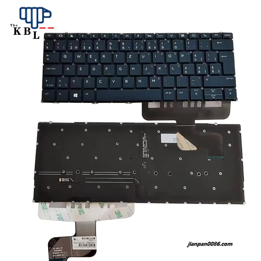 Picture of Original New Swiss Language For HP Elite Dragonfly G2 MAX 13.3 Cyan Backlight Laptop Keyboard SN9181