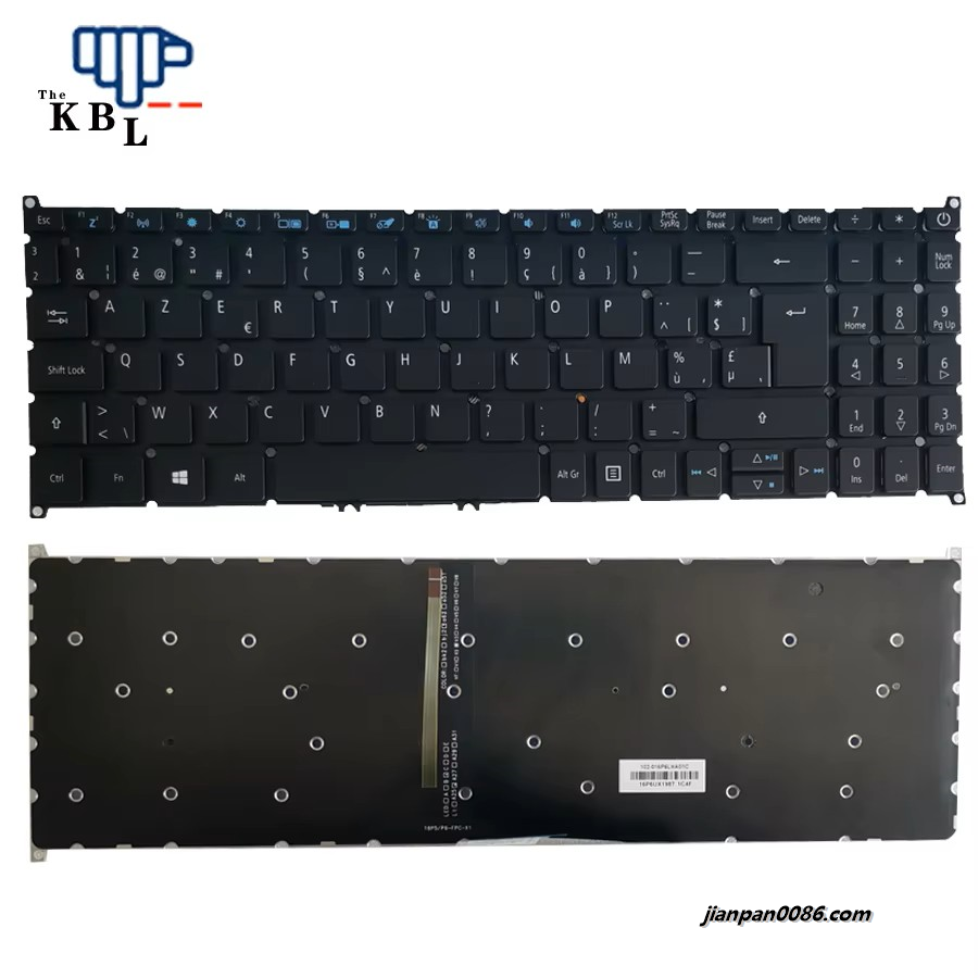 Picture of Original New Belgium Language For Acer SF315-41 SF315-52G N17P4 A615-51 SF315-51 Backlit Laptop Keyboard NKI15130E7 92804E2CK201 ACM16P66BO 