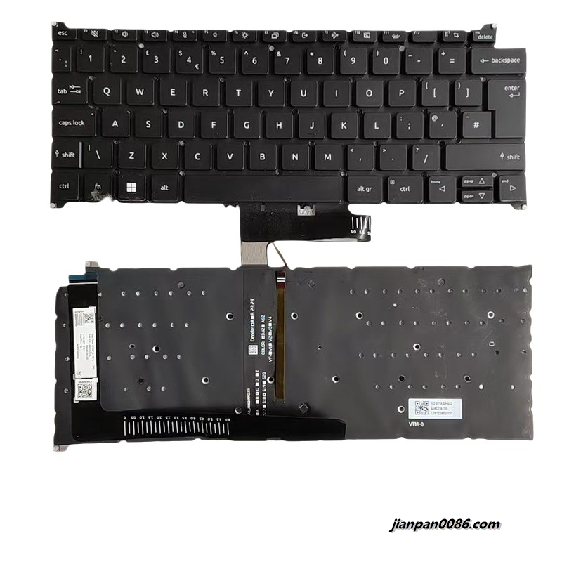 Picture of Oraginal New UK Layout For Acer Swift SF314-51 Black Backlit Laptop Keyboard NKI13131UL  PK133TO1A12 F047