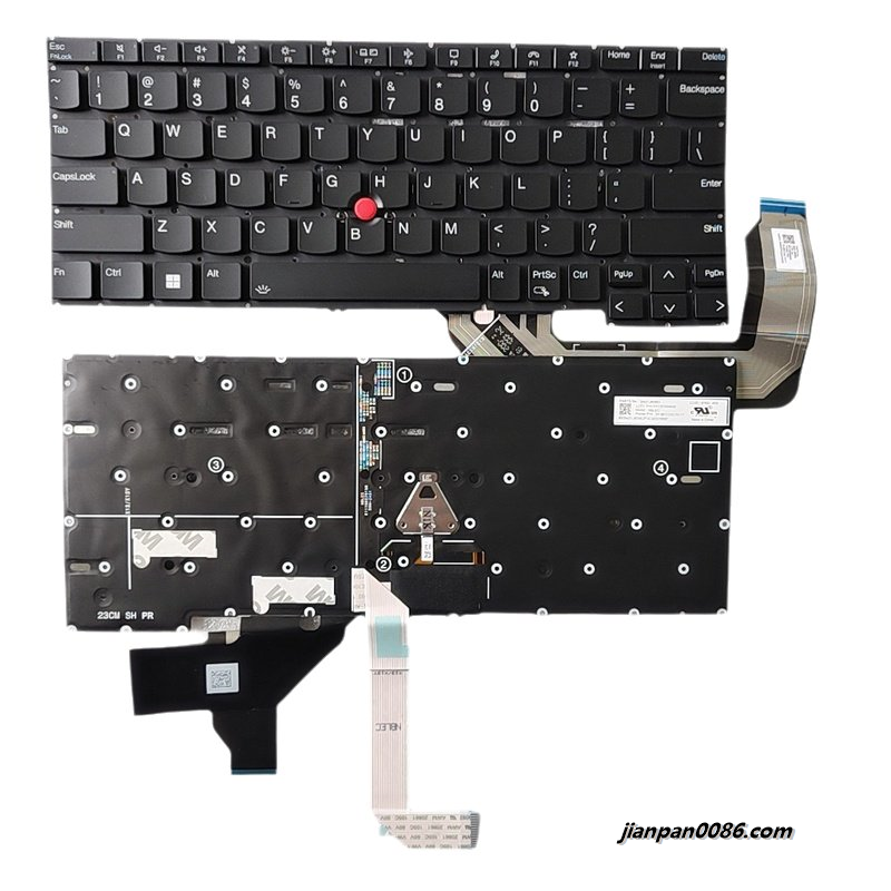 Picture of Original New US Language For IBM Thinkpad T14 Gen3 Black Laptop Keyboard 2H-BECUSL70111 SN21J80963 PK132S94B00 S066
