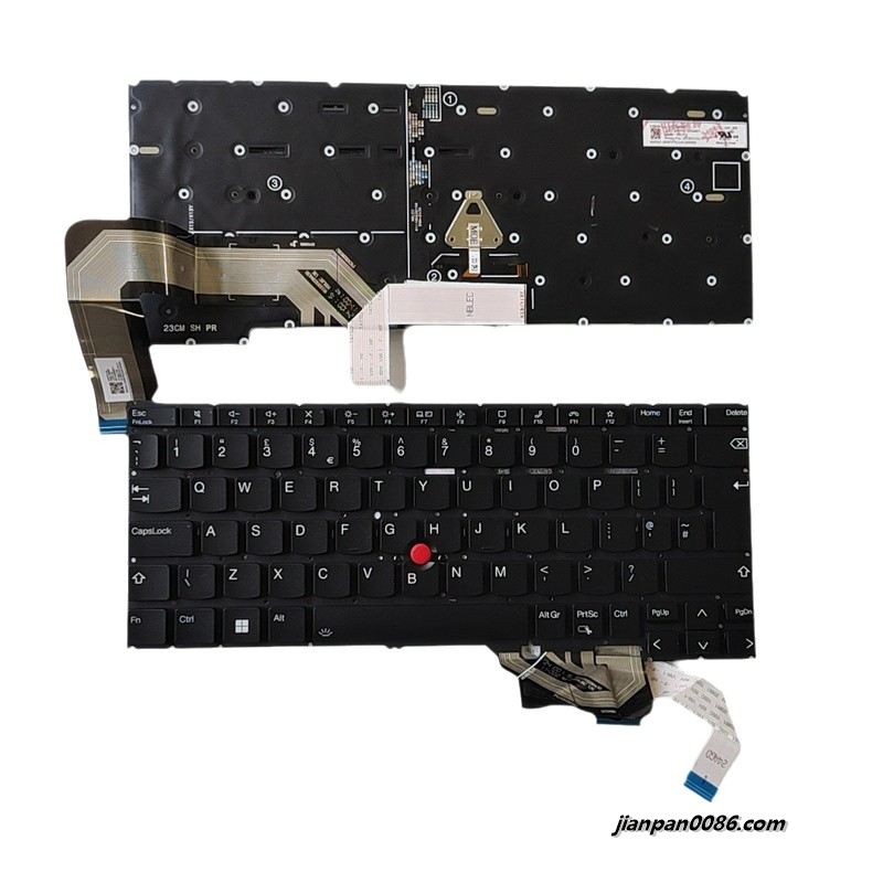 Picture of Original New UK Language For IBM Thinkpad T14 Gen3 Black Laptop Keyboard 2H-BECUJL70111 SN21J80987 PK132S94B11 S066