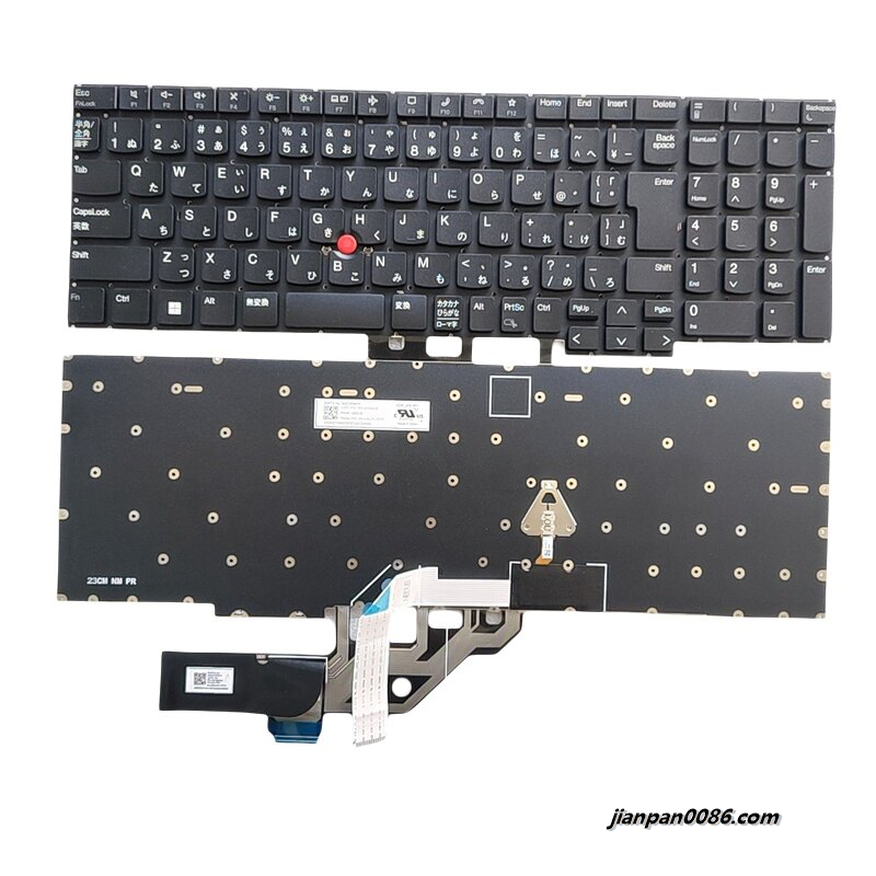 Picture of Original New Japanese Language For Lenovo ThinkPad E16 Black NoBacklit Laptop Keyboard 2H-ADUJPL70131 SN21K54419 