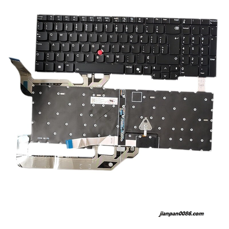 Picture of Original New Canada Language For Lenovo ThinkPad E16 Gen1 Black Backlit Laptop Keyboard AI 2H-BDCCFL70132 SN21P41398   PK1339G5B29 S064