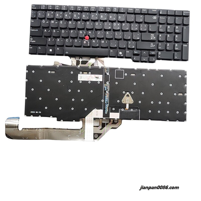 Picture of Original New Arabic Language For Lenovo ThinkPad E16 Gen1 Black Backlit Laptop Keyboard 2H-BDUARL70132 SN21P41401 PK1339G5B03 S064