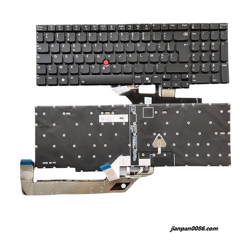 Picture of Original New French Language For Lenovo Thinkpad E16 Gen1 Backlit Laptop Keyboard 2H-BDUFRL70132 SN21P41406 PK1339G5B16 S064