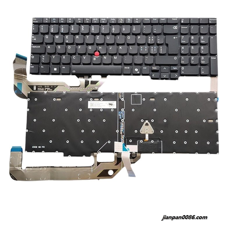 Picture of Original New Swiss Language For Lenovo Thinkpad E16 Gen1 Backlit Laptop Keyboard 2H-BDUCHL70132 SN21P41418 PK1339G5B12 S064