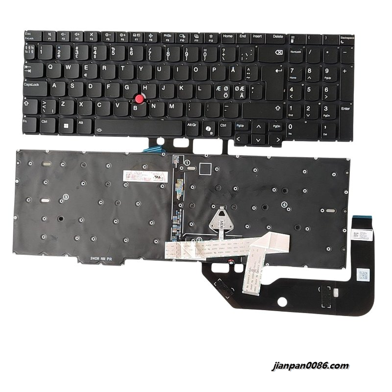 Picture of Original New DN NE Language For Lenovo Thinkpad E16 Gen1 Backlit Laptop Keyboard  2H-BDUSWL70151 SN21M39436 PK133A73B29 S064