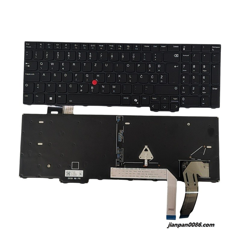 Picture of Oraginal New SA SL YU Language For Lenovo Thinkpad T16 Gen3 Backlight AI Laptop Keyboard 2H-BDUSLL70161 SN21Q49477 PK133R13B24 FRU P/N:5N21Q49600 S061 