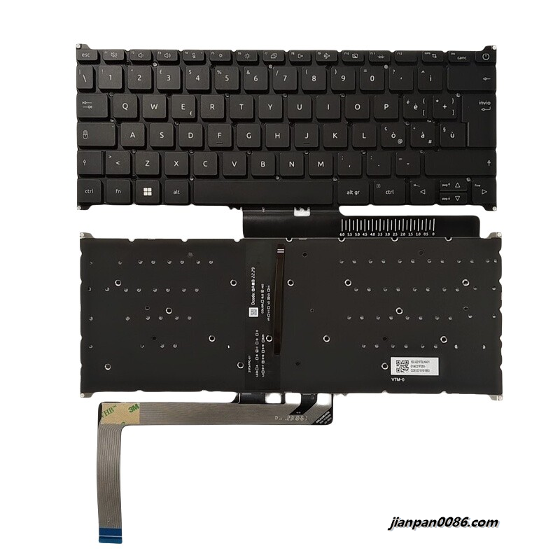 Picture of Original New Italy Layout For Acer S3 Swift 3 A314-23 Backlit Laptop Keyboard ACM21F3/6IO NKI13131W7 5PQ008