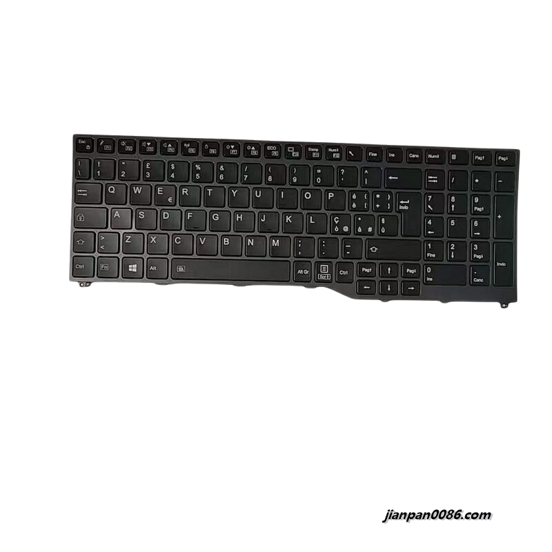 Picture of Original New ITALY Layout For Fujitsu Lifebook U757 U747 Backlight Laptop Keyboard FJM16J9600JD859 CP740731-05 17169 1TDH9201
