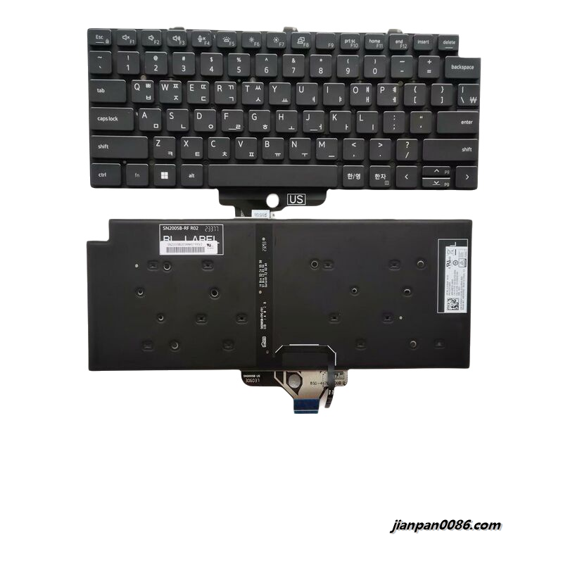 Picture of Original New Korean Layout For Dell Latitude 7320 Backlit Laptop Keyboard SG-B2750-XRA SN2005BZ PK133IV3B05 DP/N:0JPRGP B401