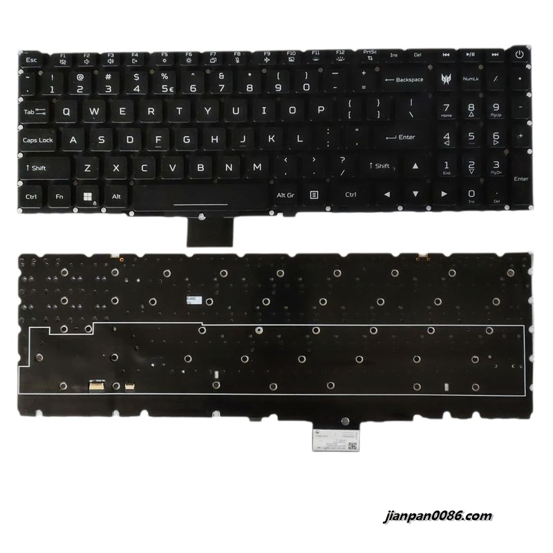 Picture of Original New US Language For Acer Predator Helios 16 PH16-71 Backlight Laptop Keyboard NKI15132LY D451
