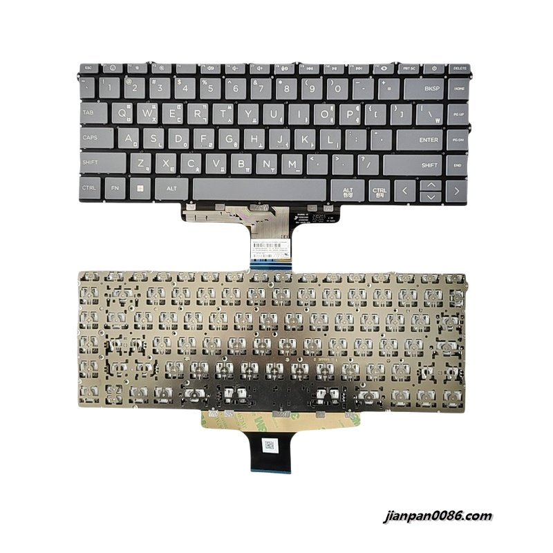 Picture of Original New Korean Layout For HP 14-DW NOBacklit Black Laptop Keyboard SG-B3920-XRA SN1B90X30 S070