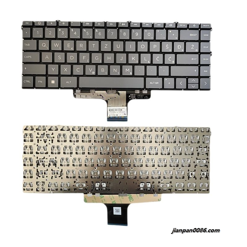 Picture of Original New SA SL YU Layout For HP 14-DW NOBacklit Black Laptop Keyboard SG-B3920-XYA SN1B90X30 S071