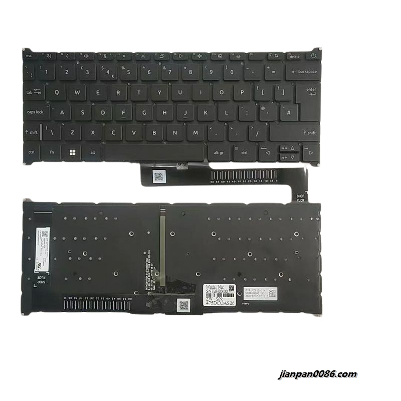 Picture of Original New UK Layout For Acer A715-51G Black Backlight Laptop Keyboard NK.I131B.04J  SN7BQ0B00 17448 4PTDH9277