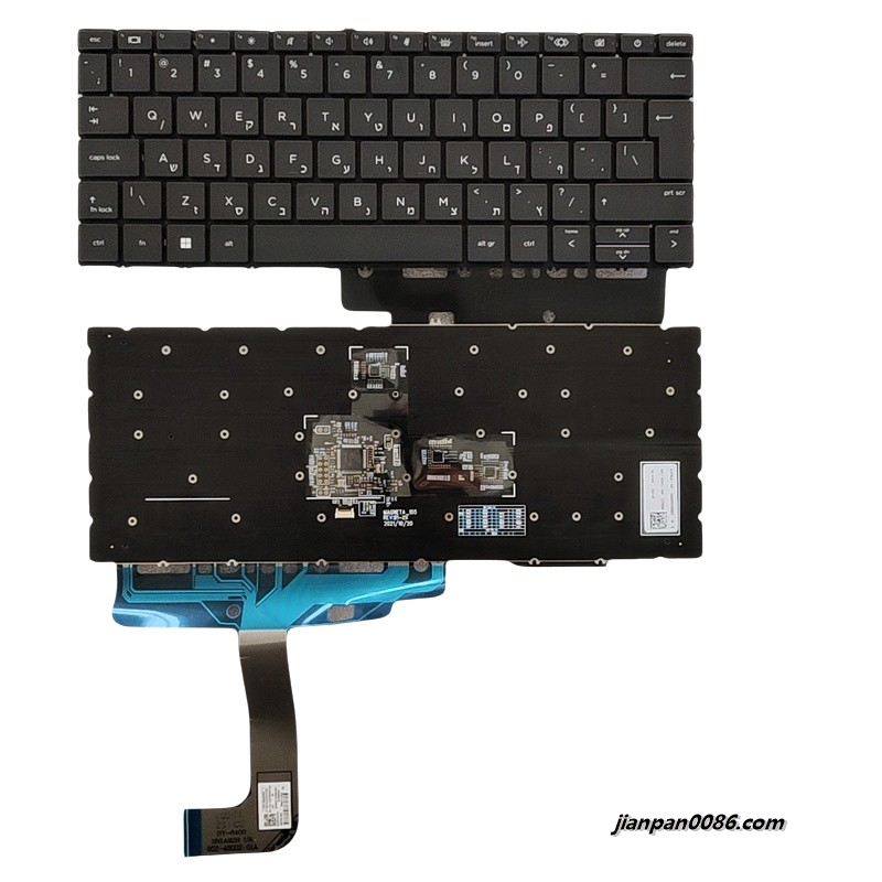Picture of Original New Hebrew Language For HP ZBook Studio G9 Black Colour Laptop Backlight Keyboard SG-6120-2TA  SN1B92B31 N50700-BB1 N10945-BB1 S088 