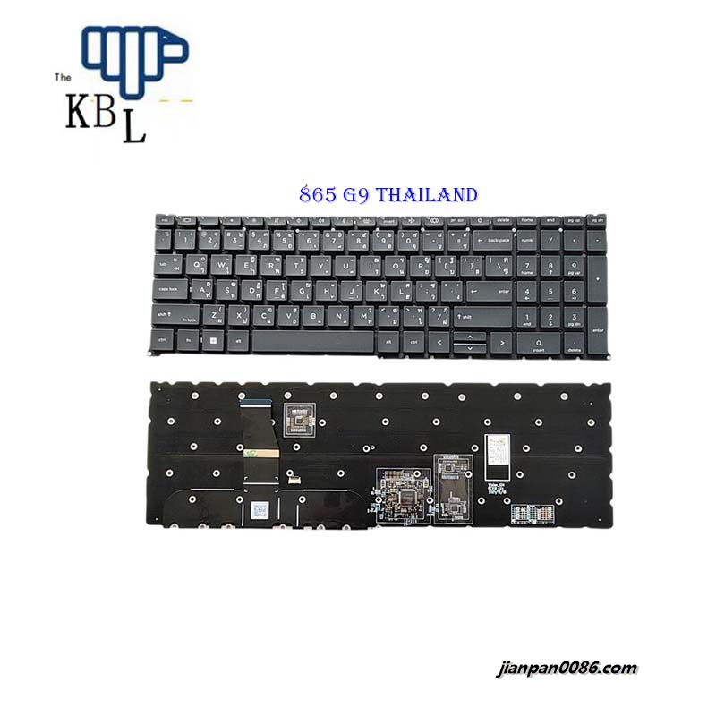 Picture of Original New Thailand Language For HP Fury 16 G9 865 G9 Colour Backlight Laptop Keyboard SG-B1950-33A SN1B93B31 S097 N41903-281 N19205-281