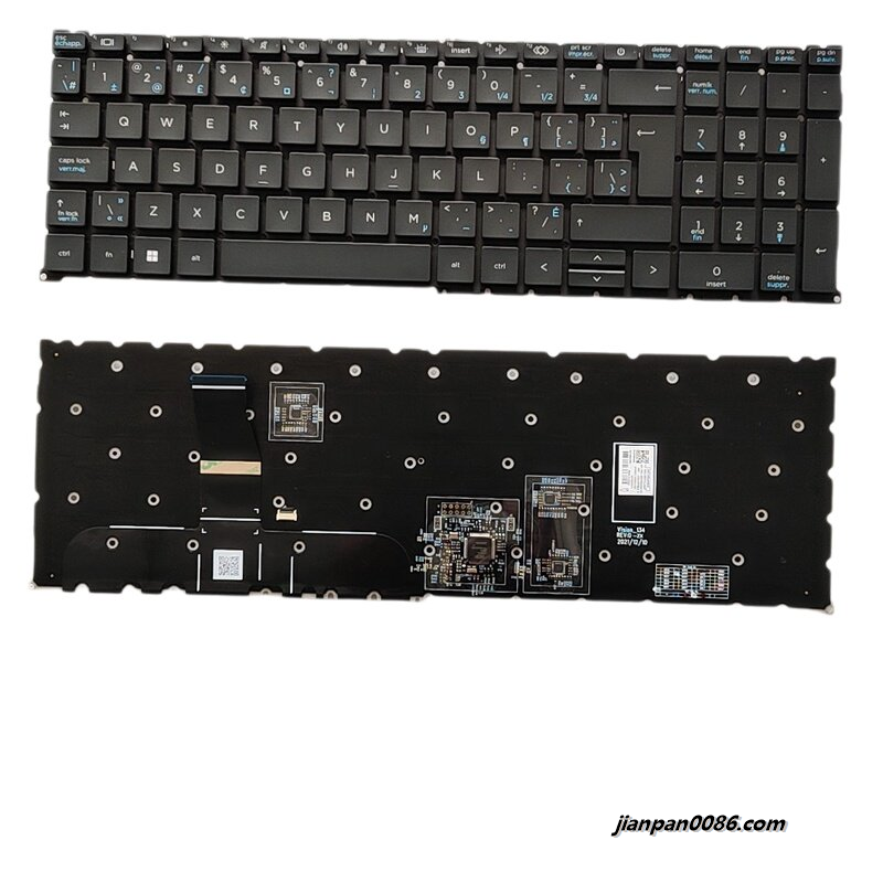 Picture of Original New CanadaFrench Language For HP Fury 16 G9 865 G9 Colour Backlight Laptop Keyboard SG-B1950-87A SN1B93B31 S121 N19205-0B1 N41903-DB1