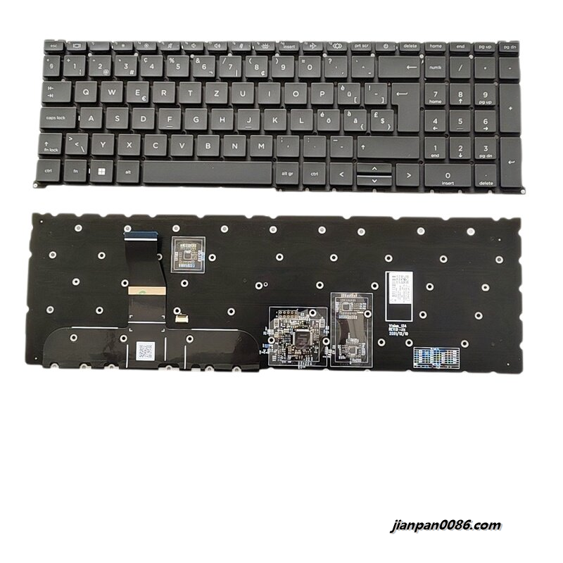 Picture of Original New Swiss Layout For HP ZBook Fury 16 G9 G10 Colour Backlit Laptop Keyboard SG-B1950-2XA SN1B93B31 S010 N41903-BG1 N19205-BG1