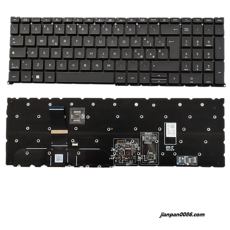 Picture of Original New Italy Layout For HP ZBook Fury 16 G9 G10 Colour Backlit Laptop Keyboard Original SG-B1950-2IA SN1B93B31 S114 N41903-061 N19205-061
