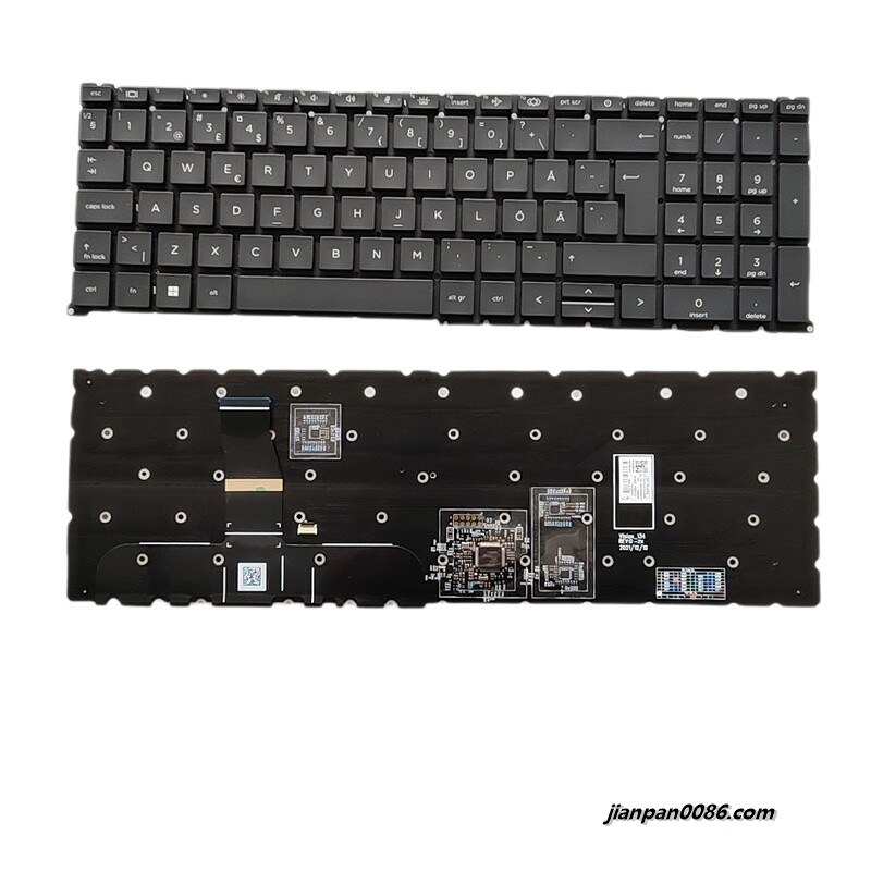 Picture of Original New Sweden FIN Layout For HP ZBook Fury 16 G9 G10 865 G9 Colour Backlit Laptop Keyboard SG-B1950-2SA SN1B93B31 S113 N19205-B71 N41903-B71