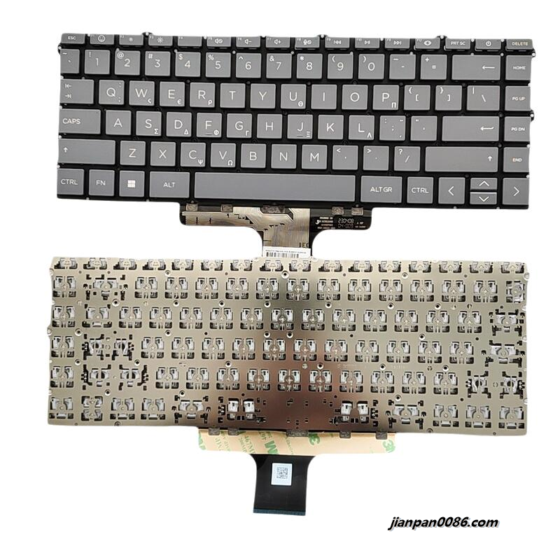 Picture of Original New Greece Language For HP Pavilion 14-DW Grey Nobacklit Laptop Keyboard SG-B3920-X2A SN1B90X30 S157 N31251-151