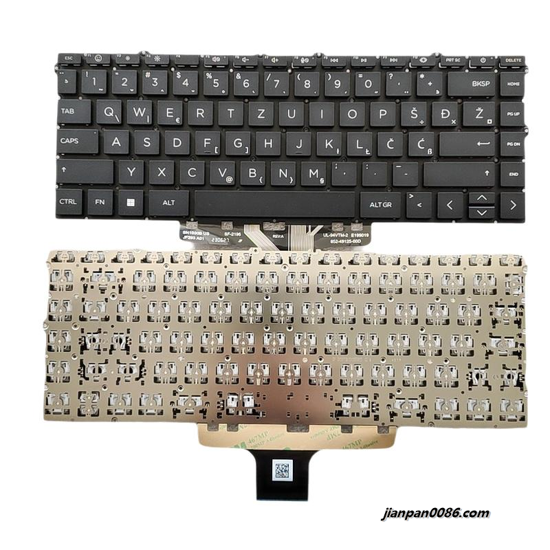 Picture of Original New SA SL YU Language For HP Pavilion 14-DW Black Nobacklit Laptop Keyboard SG-B5420-XYA SN1B90X60 S169 N35873-BA1 N31250-BA1
