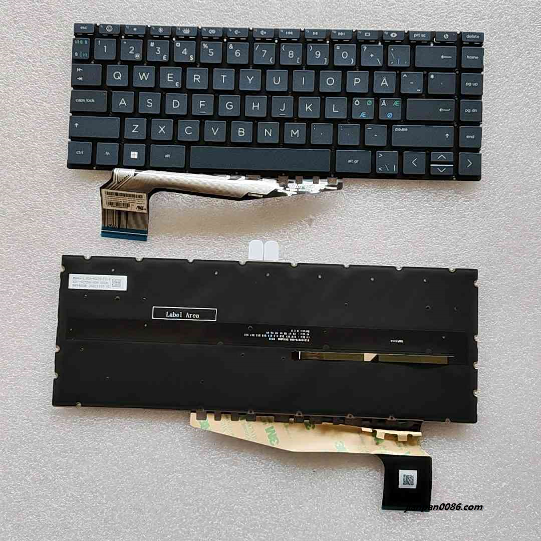 Picture of Original New DN Denmark Layout For HP Pavilion 13-BE Keyboard SG-B2190-3MA SN1A80B5 80PS248