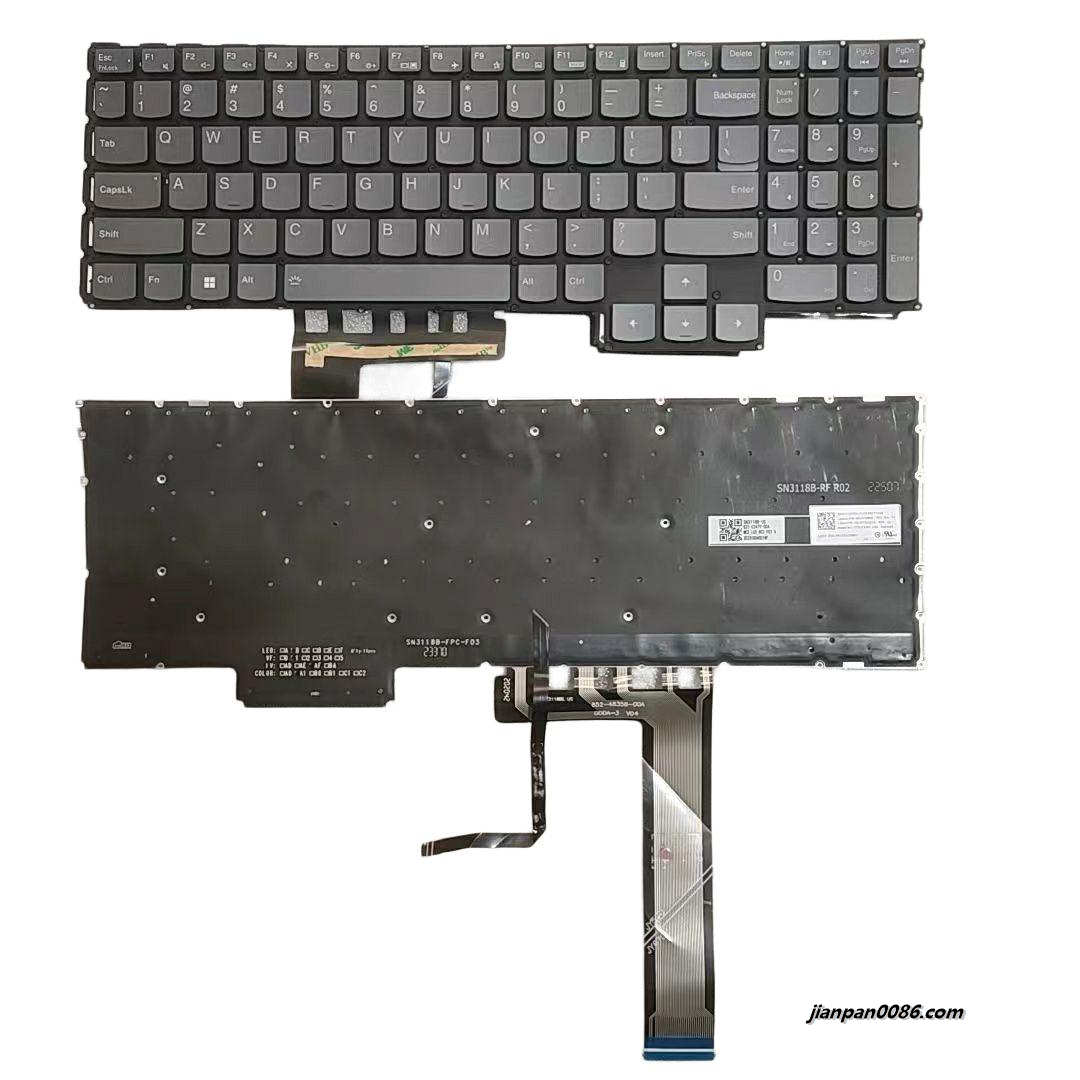 Picture of Original New US Language For Lenovo Yoga Pro 9 16 Backlit Grey Laptop Keyboard SG-B1730-XUA SN3118B PK132DJ3B00 SN21F18036 C038