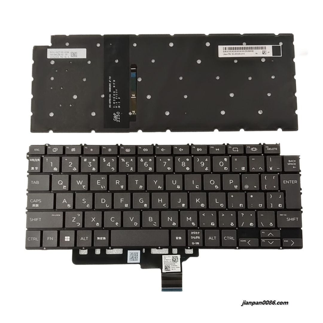 Picture of Original New Japanese Layout For HP 14-EU DeepGrey Backlit Laptop Keyboard SG-B5320-2VA SN1B62B20 5PA836