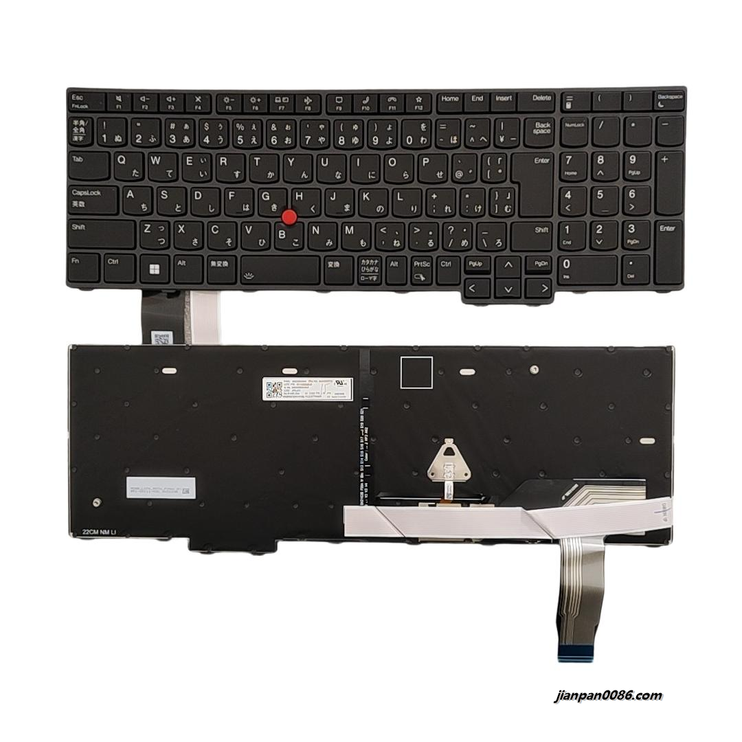 Picture of Original New Japanese Language For Lenovo Thinkpad T16 Gen1 Black Backlit Laptop Keyboard SG-B1450-2VA PK132D62B36 SN3103B FRU NO.21D93712 S231