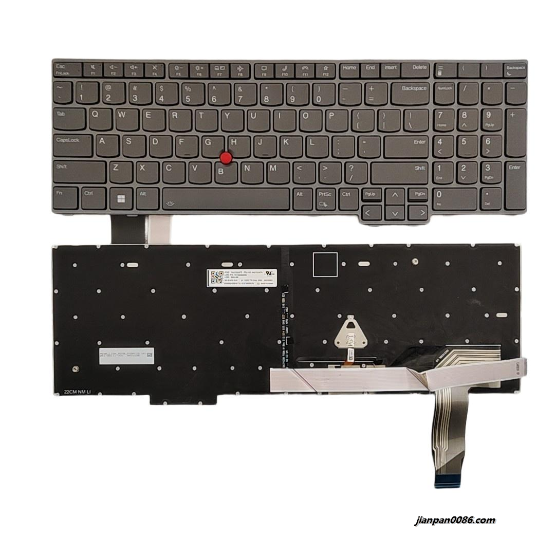 Picture of Original New US Language For Lenovo Thinkpad T16 Gen1 Grey Backlit Laptop Keyboard SG-B1470-XUA PK132D62D00 SN3103B1 FRU NO.5N21D93876 S233
